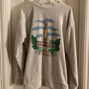 LSU woolly threads sweatshirt